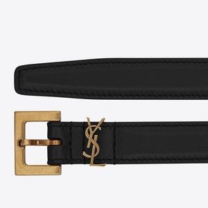 SAINT LAURENT Cassandre Thin Belt